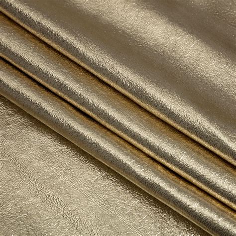 Ileana Metallic Gold Textured Faux Leather 